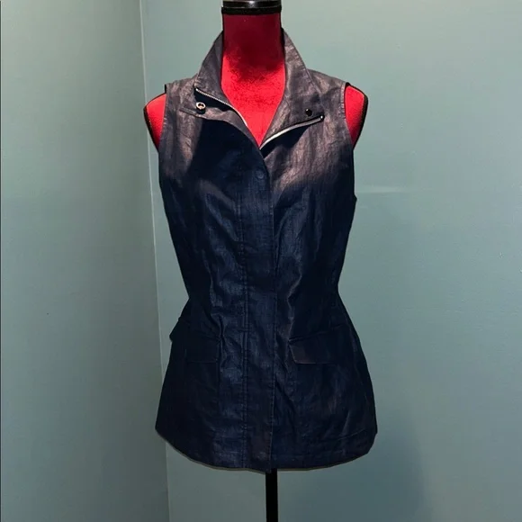 Peter Millar Women's Sleeveless Navy Jacket Size Small - Picture 2 of 13